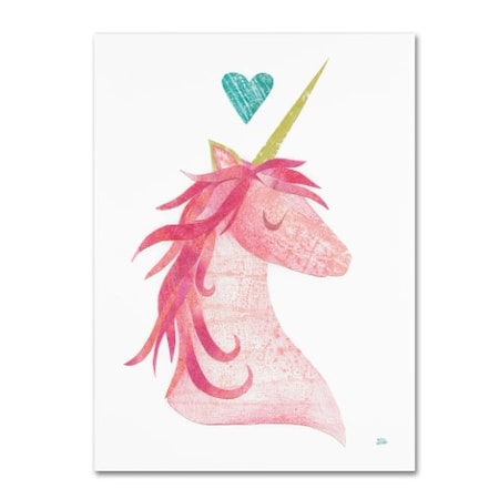 Melissa Averinos 'Unicorn Magic I Heart' Canvas Art,24x32